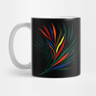 Fall color palm leaf design Mug